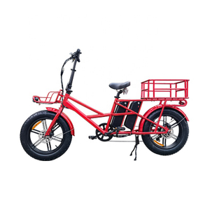 takeaway electric bike with 48v double Lithium battery removable electric bicycle long dostance two wheel fat tire ebike for food delivery 